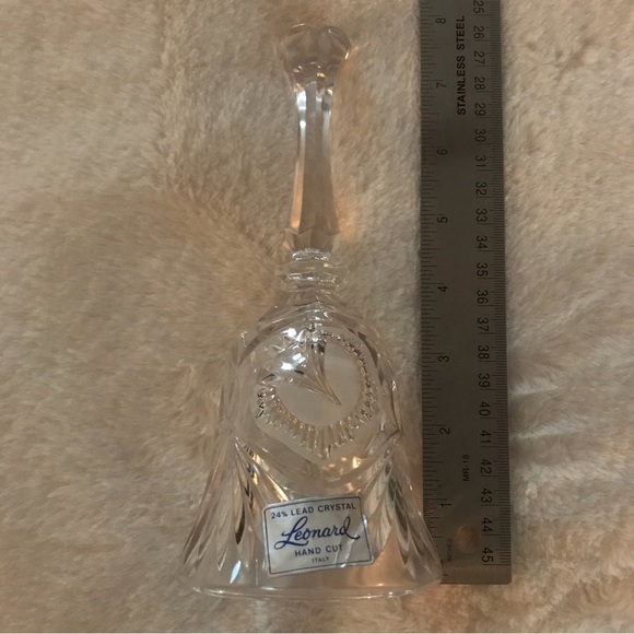 Vintage Leonard Lead Crystal Collector’s Bell - Picture 12 of 14